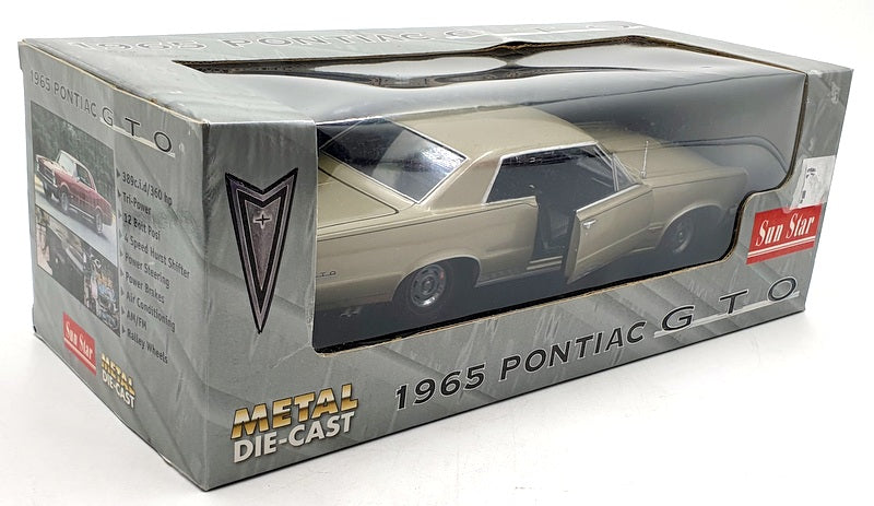 Sun Star 1/18 Scale Diecast 1802 - 1965 Pontiac GTO - Capri Gold