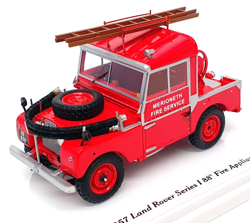 TSM 1/43 Scale TSM144324 - 1957 Land Rover S1 88" Fire Appliance - Red