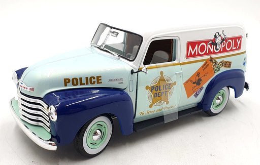 Autoworld 1/18 Scale AWSS129/06 - 1948 Chevrolet Police Van Monopoly 