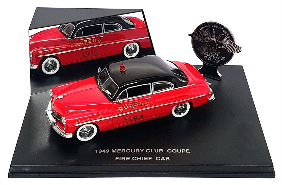 Universal Hobbies 1/43 Scale A52 - 1949 Mercury Club Coupe Fire Chief Car