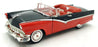 Ertl 1/18 Scale Diecast 31224A - 1956 Ford Sunliner Convertible Black/Red