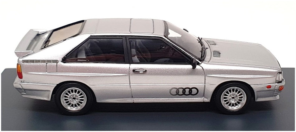 Schuco 1/43 Scale Resin 450923500 - 1984 Audi Quattro - Silver