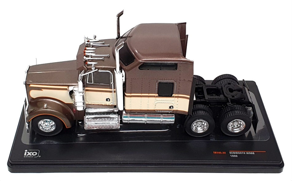 Ixo 1/43 Scale Diecast TR145.22 - 1990 Kenworth W900 Truck - Brown/Cream