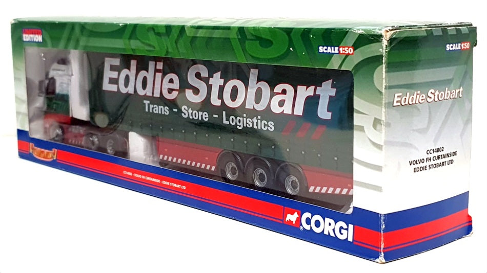 Corgi 1/50 Scale CC14002 - Volvo FH Curtainside Truck (Eddie Stobart)