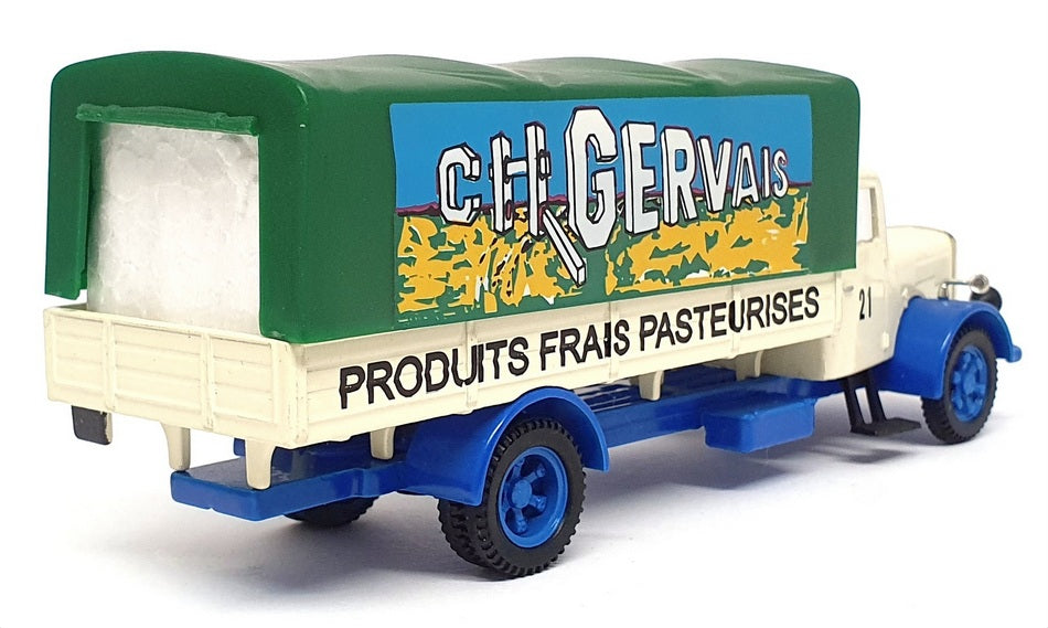 Corgi 1/50 Scale 74501 - Saurer Canvas Truck (Charles Gervais) Cream/Green/Blue