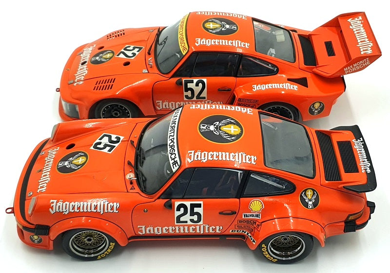 Exoto 1/18 Scale Diecast 18093 - Jagermeister Porsche 934 RSR/935 1976 Gift Set