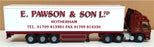 Corgi 1/50 Scale CC13506 Volvo FM Box Trailer E. Pawson & Son Ltd - Maroon/White