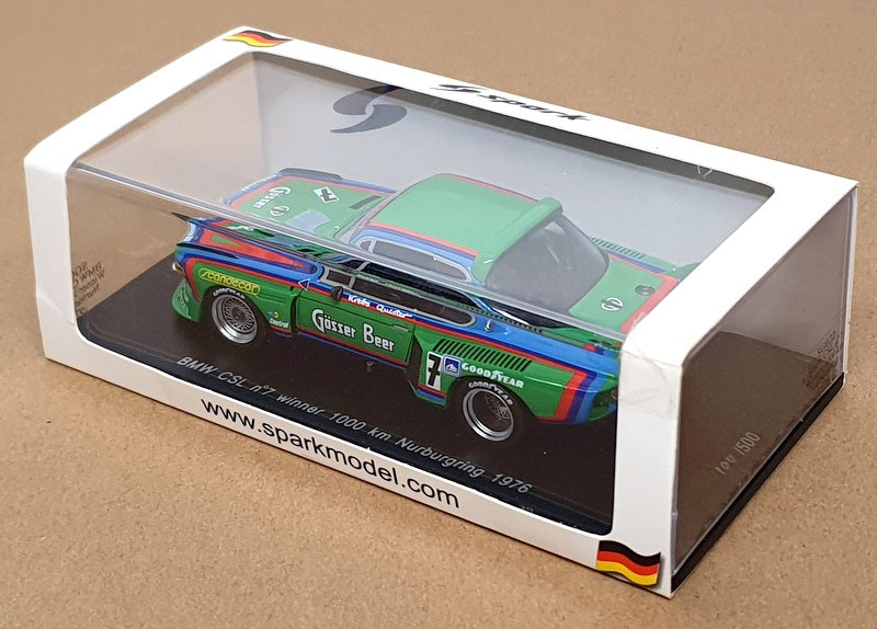 Spark 1/43 Scale SG002 - BMW SCL #7 Winner 1000Km Nurburgring 1976 - Green