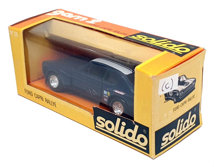 Solido 1/43 Scale Diecast No.26 - Ford Capri Rallye #55 - Blue/White