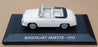 Altaya 1/43 Scale Diecast RA1953 - 1953 Rosengart Ariette - Ivory