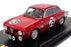 Spark 1/43 Scale 100SPA09 - Alfa Romeo 1600 GTA #29 2nd Spa 24H 1966 - Dk Red