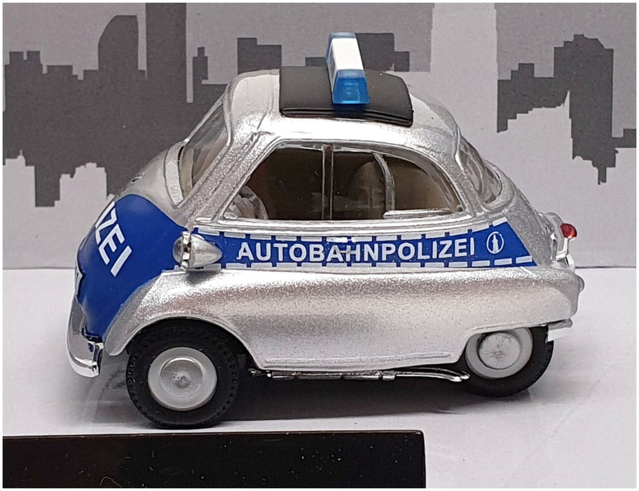 Cararama 1/43 Scale 251PND - BMW Isetta 250 Autobhan Polizei - Silver/Blue