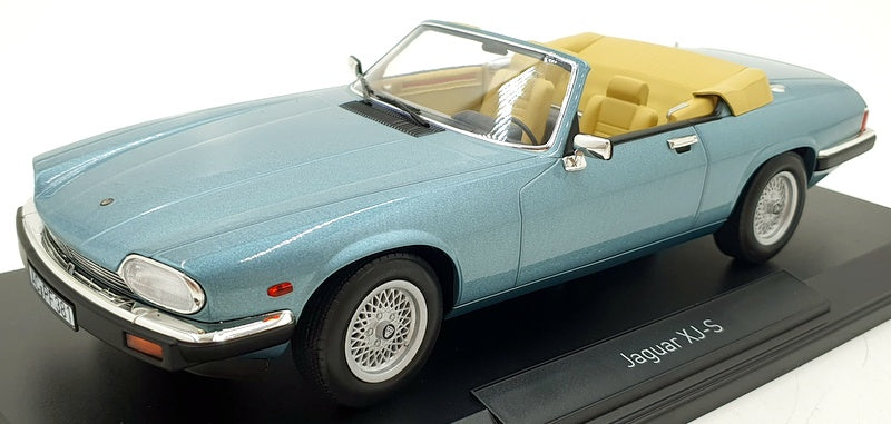 Norev 1/18 Scale Diecast 182635 - Jaguar XJ-S Cabriolet 1988 - Metallic Blue