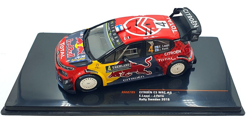 Ixo 1/43 Scale RAM705 - Citroen C3 WRC #4 Rally Sweeden 2019