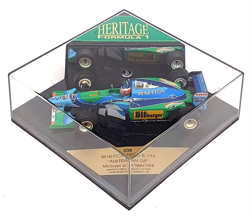 Onyx 1/43 Scale 208 - F1 Benetton Ford B194 Australian GP #5 M.Schumacher