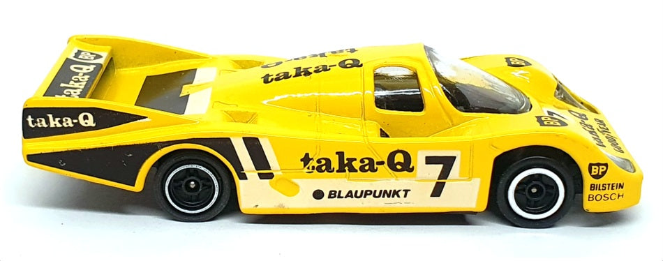 Corgi Appx 11cm Long Diecast C100/2 - Porsche 956 Race Car #7 - Yellow