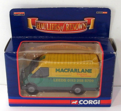 Corgi 1/43 Scale Diecast CC07804 - Transit Van Macfarlane - Yellow Green