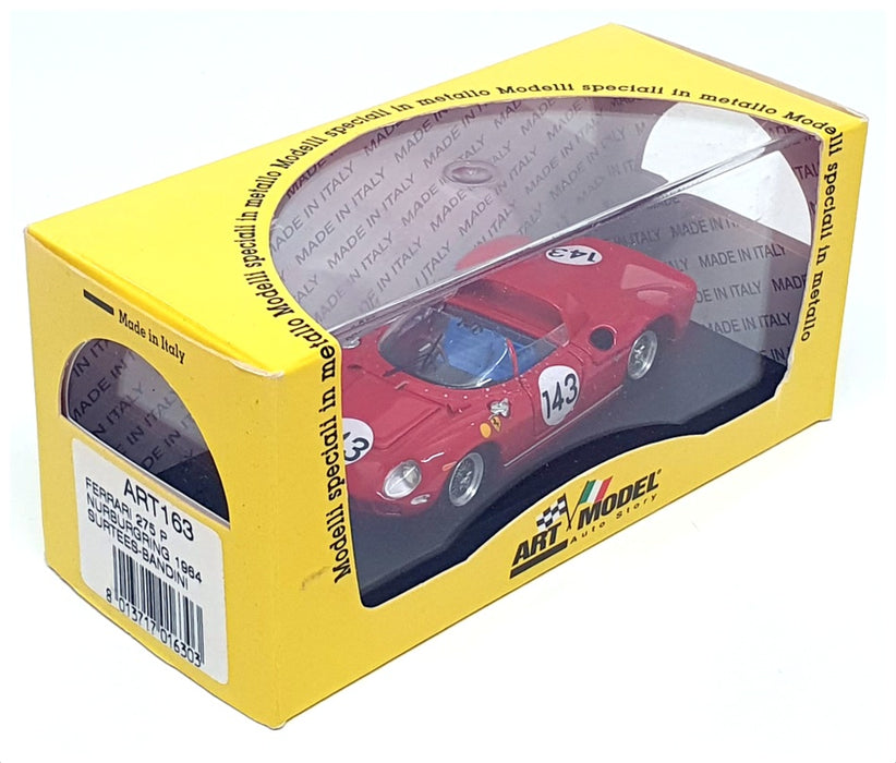 Art Model 1/43 Scale ART163 - Ferrari 275P #143 Nurburgring 1964 Surtees/Bandini