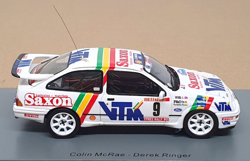 Spark 1/43 Scale S8709 - Ford Sierra RS Cosworth #9 4th Ypres 24h Rally 1990