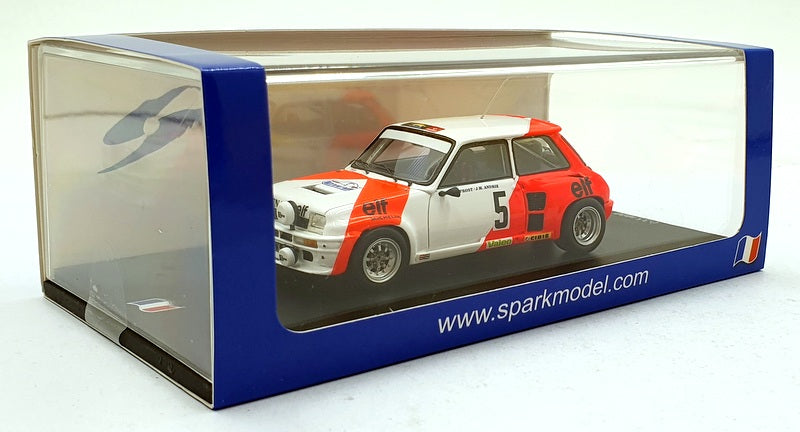 Spark 1/43 Scale SF197 - Renault 5 Turbo #5 Rally de Var 1982