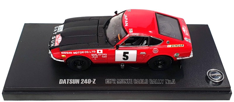 Kyosho 1/43 Scale 03165B - Datsun 240Z #5 Monte Carlo 1972 - Red/Black