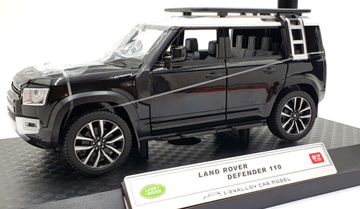 QY Toys 1/24 Scale Diecast Q2002A - Land Rover Defender 110 - Black/White