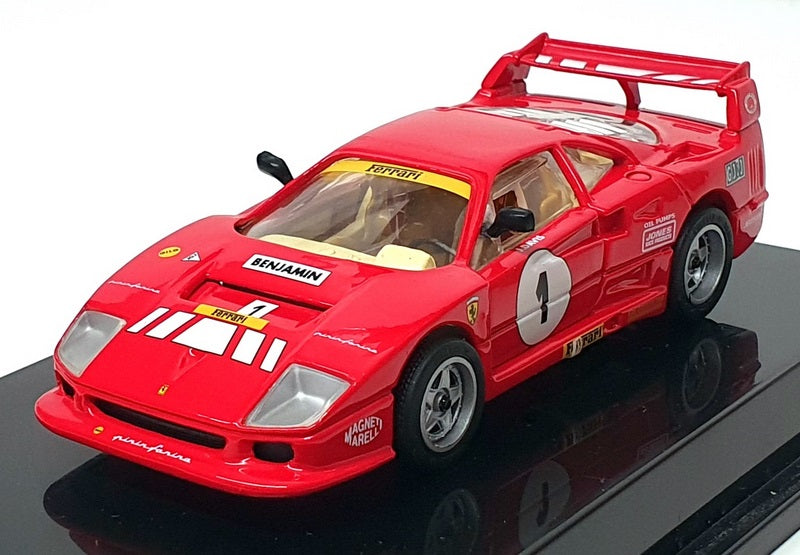 Hot Wheels 1/43 Scale 22167 - 1987 Ferrari F40 Race Car #1 - Red