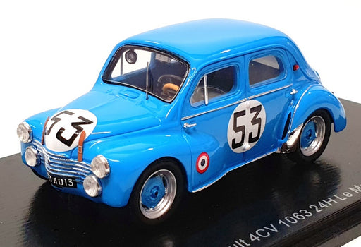 Spark 1/43 Scale S5225 - Renault 4cv 1063 #53 24H Le Mans 1952 - Blue