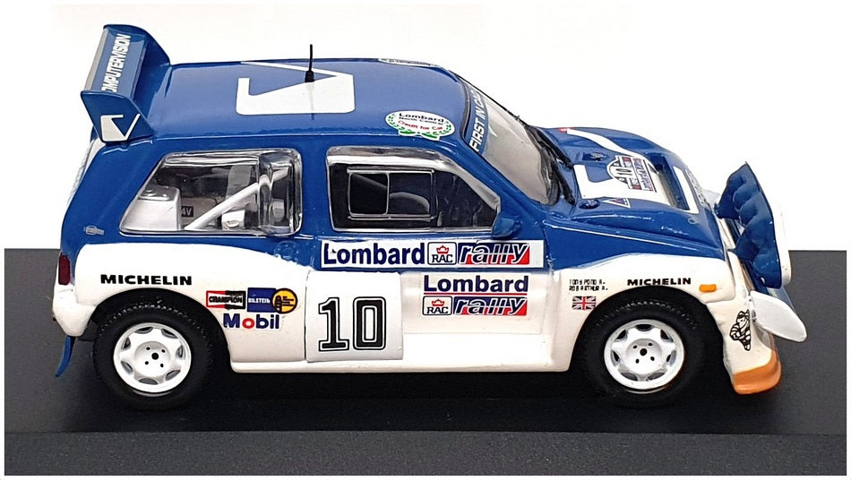 Ixo 1/43 Scale PA1085 - MG Metro 6R4 #10 Lombard RAC Rally 1985 - Blue/White