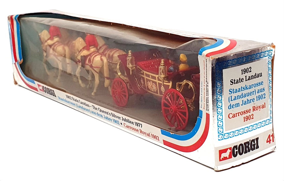 Corgi Appx 35cm Long No. 41 - 1902 State Landau Queen's Silver Jubilee 1977