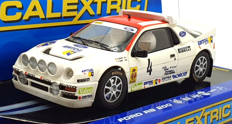 Scalextric 1/32 Scale Slot Car C3305 - Ford RS 200 #4 Antonio Zanini