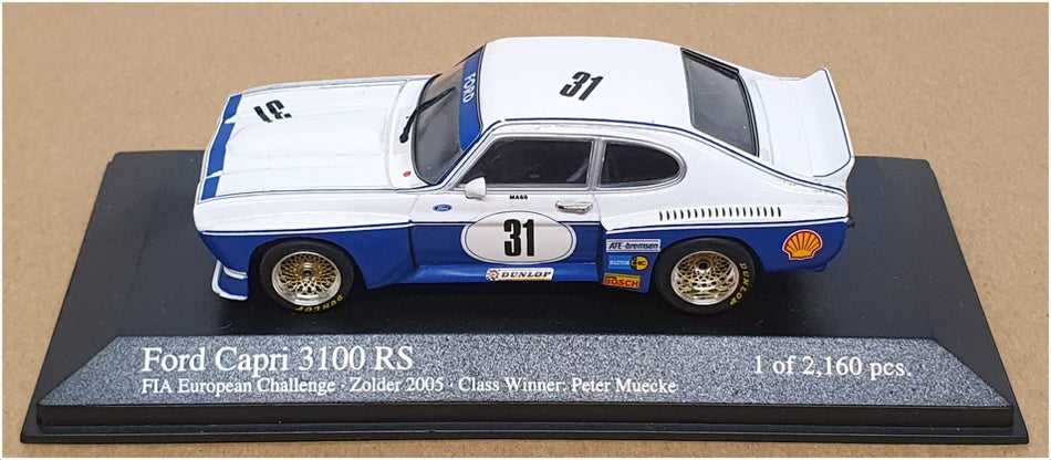 Minichamps 1/43 Scale 430 758031 Ford Capri RS 3100 DRM 1975 Norisring Win Div 1