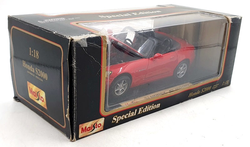 Maisto 1/18 Scale Diecast 31879 - Honda S2000 Japanese Version - Red