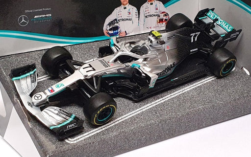 Burago 1/43 Scale 18-38136 - F1 Mercedes AMG Petronas W10 EQ Power+ #77 Bottas