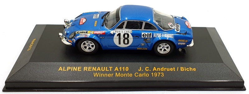 Ixo 1/43 Scale Diecast RAC013 - Alpine Renault A110 1st Monte-Carlo 1973 #18