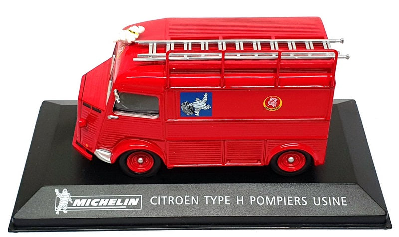 Altaya 1/43 Scale A5720 Citroen Type H Pompiers Usine Fire Truck Michelin - Red