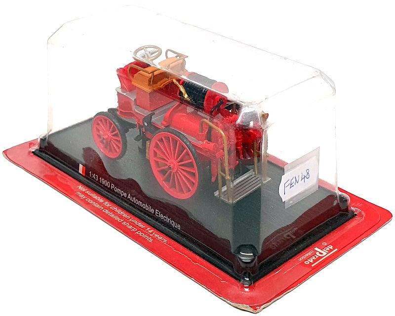 Del Prado 1/43 Scale FEN48 - 1900 Pompe Automobile Electrique Fire Truck - Red