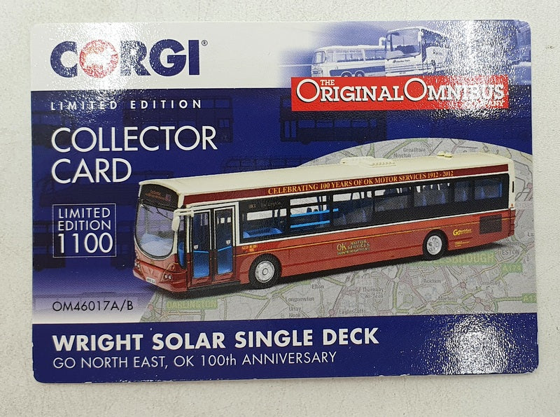 Corgi 1 76 Scale Om46017b - Wright Eclipse Single Deck Go North East 