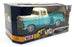 Motor Max 1/24 Scale 79032 - 1957 Chevy 3100 Stepside - Turquoise/White