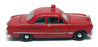 Motor Max 1/24 Scale 2624H - 1949 Ford Battalion Fire Chief St. Louis - Red