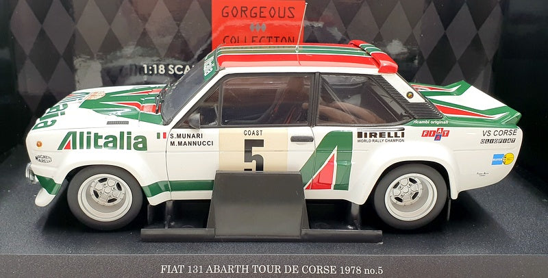 Kyosho 1/18 Scale Diecast 08371C - Fiat Abarth #5 Tour De Corse 1978