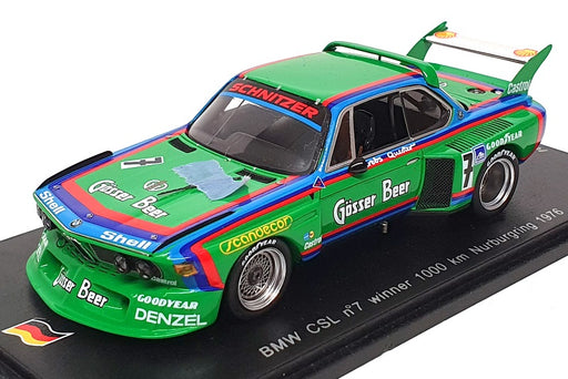 Spark 1/43 Scale SG002 - BMW SCL #7 Winner 1000Km Nurburgring 1976 - Green