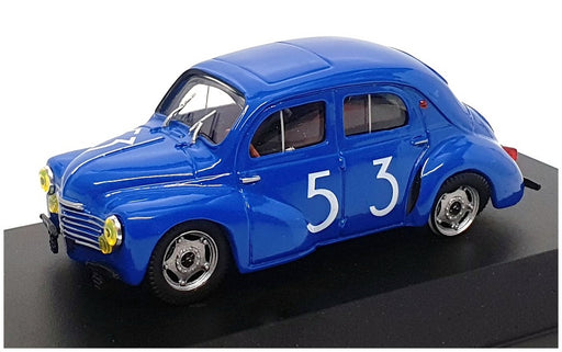 Altaya 1/43 Scale A053B - Renault 4CV Type R1063 #53 Bol d'Or 1952 - Blue