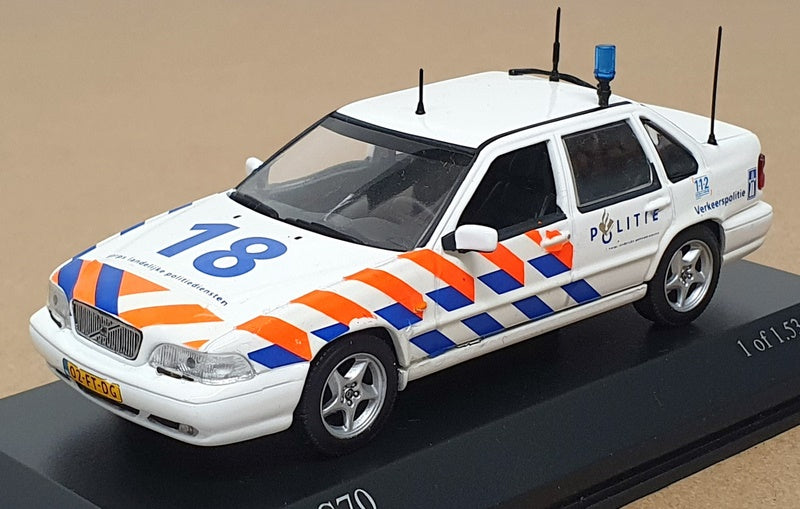 Minichamps 1/43 Scale 430 171891 - Volvo S70 Saloon Politie Netherlands - White