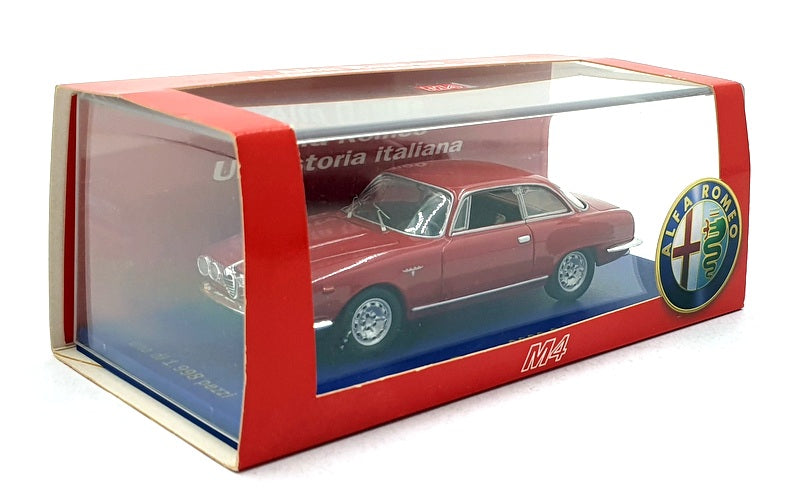 M4 Models 1/43 Scale Diecast 227004 - 1962 Alfa Romeo 2600 Sprint - Red