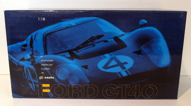 Exoto 1/18 Scale diecast RLG19057FLXS 1967 Ford GT40 Mk IV Raced version LM 1967