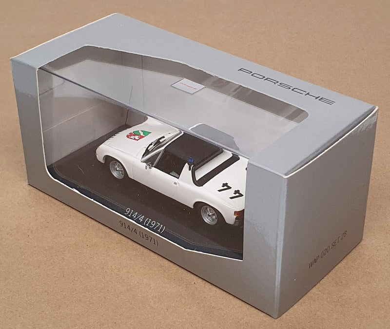 Minichamps 1/43 Scale WAP 020 SET 28 - 1971 Porsche 914/4 Polizei - White