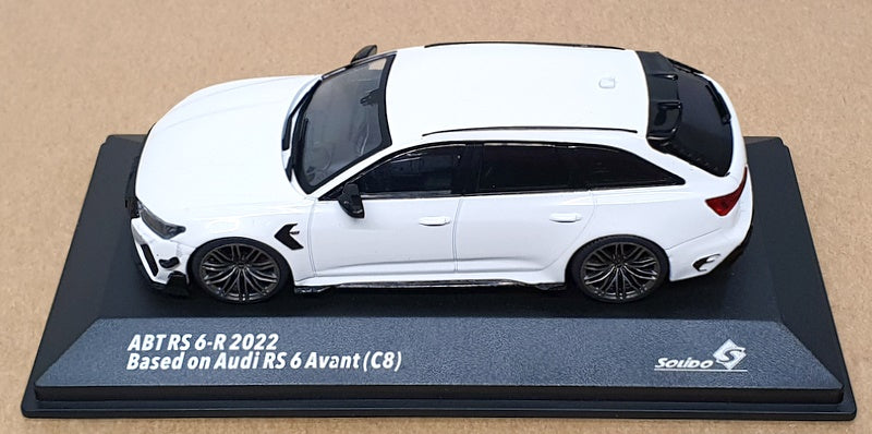 Solido 1/43 Scale S4310710 - 2022 ABT RS 6-R Based On Audi RS 6 Avanti C8 White