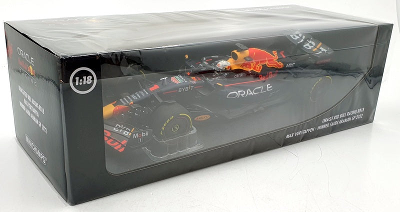 Minichamps 1/18 Scale 110 220001 Oracle Red Bull RB18 Verstappen #1 S.Arabia 22