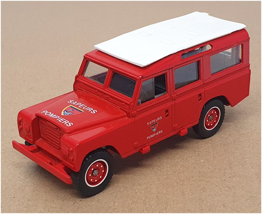 Solido Toner Gam I 1/43 Scale 2104 - Land Rover Sapeurs Pompiers - Red/White